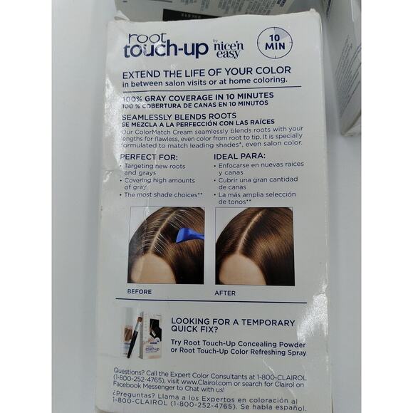 **NEW** 4 CLAIROL ROOT TOUCH UP PERMANENT HAIRCOLOR #5G MEDIUM GOLDEN BROWN - Picture 5 of 5